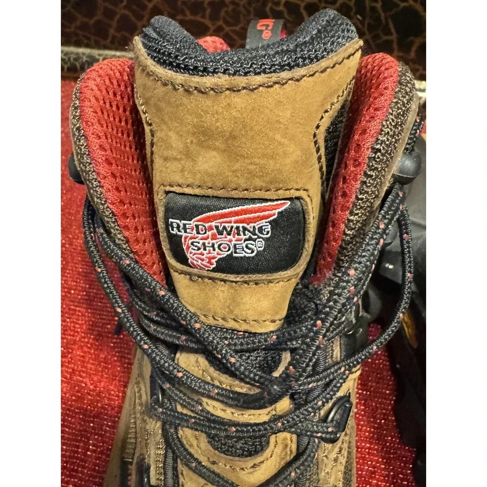 Red Wing 6674 TruHiker Mens 9 D Waterproof Safety Toe Leather Vibram Work Boots